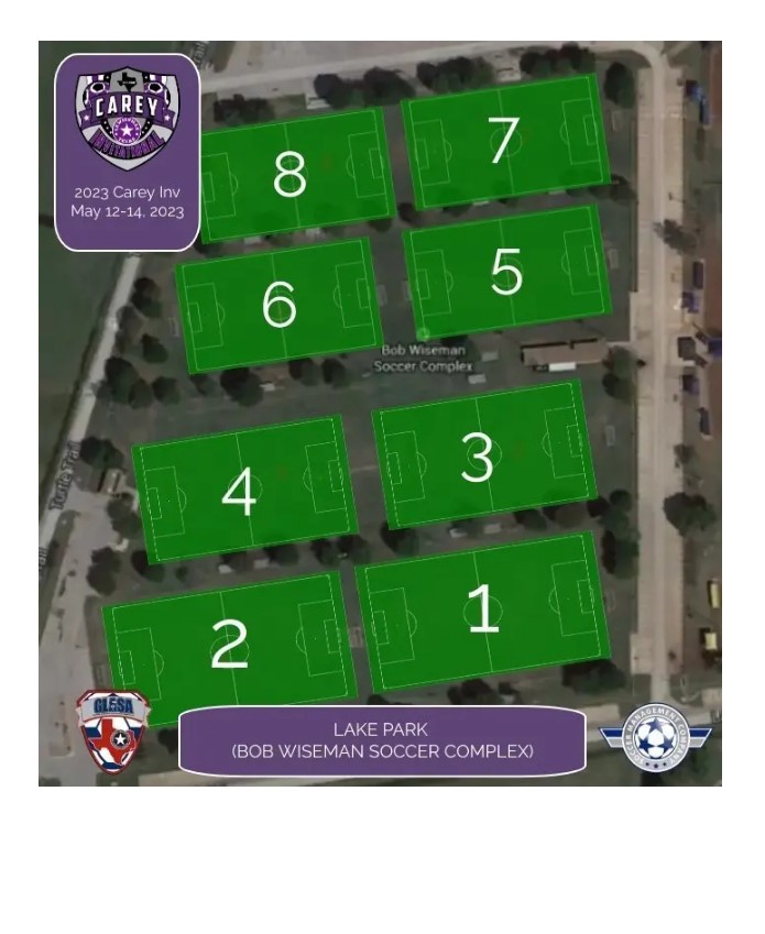 LAKE PARK (BOB WISEMAN) FIELD MAP